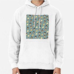 Old Hollywood Women Stars Pattern Marilyn Monroe, Joan Crawford, Elizabeth Taylor, Lauren Bacall, Veronica Lake Pullover Hoodie