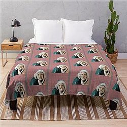 Movie Stars Young Joan Crawford Portrait Throw Blanket