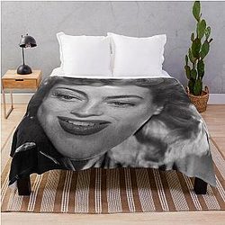 Beautiful Freckled Joan Crawford Throw Blanket