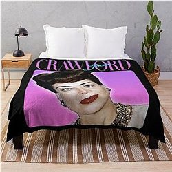 Joan Crawford Throw Blanket