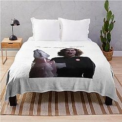 No Wire Hangers Ever - Faye Dunaway as Joan Crawford Mommie Dearest Throw Blanket
