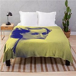 Joan Crawford in yellow Throw Blanket