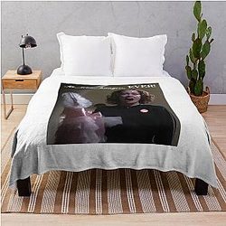 No Wire Hangers Ever - Faye Dunaway as Joan Crawford Mommie Dearest Throw Blanket