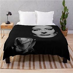 Joan Crawford Vintage Throw Blanket