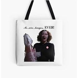 No Wire Hangers Ever Faye Dunaway as Joan Crawford Mommie Dearest All Over Print Tote Bag