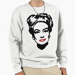 Joan Crawford Pop Art Pullover Sweatshirt