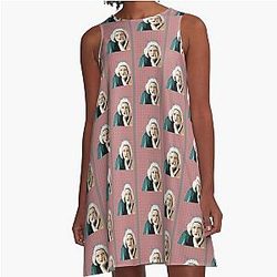 Movie Stars Young Joan Crawford A-Line Dress