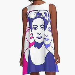 Triple Joan Crawford A-Line Dress