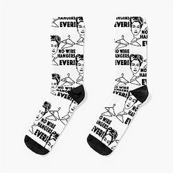 Joan Crawford Mommie Dearest Inspired illustration Socks