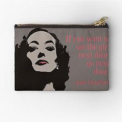 Joan Crawford - Not the Girl Door Zipper Pouch