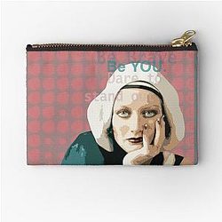 Movie Stars-Young Joan Crawford portrait. Zipper Pouch