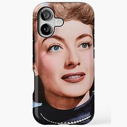 Joan Crawford in Pearls iPhone Case