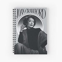 Joan Crawford with the inscription Spiral Notebook