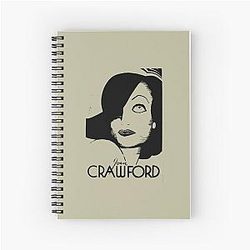 Joan Crawford Art Spiral Notebook