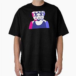 Triple Joan Crawford Pop Art Oversized T Shirt