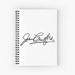 Joan Crawford Signature Spiral Notebook