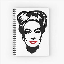 Joan Crawford Pop Art Spiral Notebook