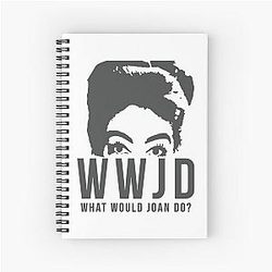 Joan Crawford: WWJD What Would Joan Do Mugs Classic Spiral Notebook