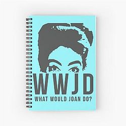 Joan Crawford what would Joan do shirts and mugs Spiral Notebook