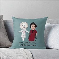Whatever Happened to  Baby Jane Inspired by Joan Crawford Bette Davis Design But You're in that Chair Blanche Hudson Throw Pillow