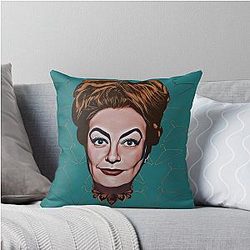 Joan Crawford No Wire Hangers Throw Pillow