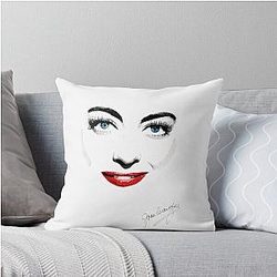 Joan Crawford Throw Pillow