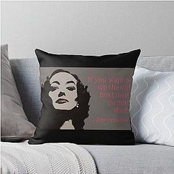 Joan Crawford Not the Girl Next Door Throw Pillow