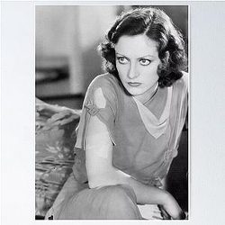 Striking Beauty Joan Crawford Poster 1930s