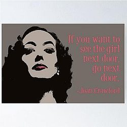 Joan Crawford Not the Girl Door Poster
