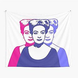 Triple Joan Crawford Pop Art Tapestry