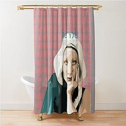 Movie Stars Young Joan Crawford portrait Shower Curtain