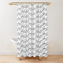 Joan Crawford Signature Shower Curtain