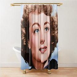 Joan Crawford in Pearls Shower Curtain