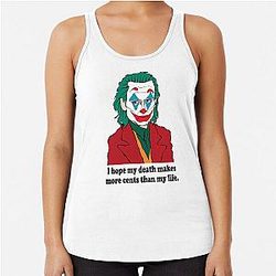 Joaquin Phoenix Fan Art Racerback Tank Top