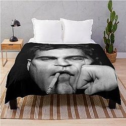 Joaquin Phoenix Black Throw Blanket
