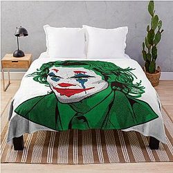 Joaquin Phoenix Evil Laugh Throw Blanket