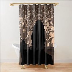 Joker and the Clowns - Joaquin Phoenix Shower Curtain