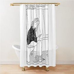 Joaquin Phoenix Oscar Speech Shower Curtain