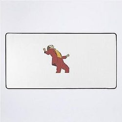 Poster of the Joker movie starring Joaquin Phoenix Desk Mat