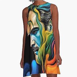 Joaquin Phoenix in A-Line Dress