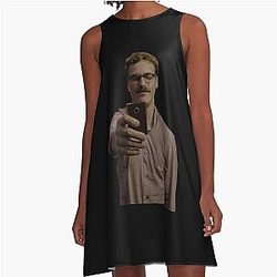 Joaquin Phoenix In Her A-Line Dress