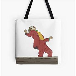 of The Joker movie starring Joaquin Phoenix All Over Print Tote Bag
