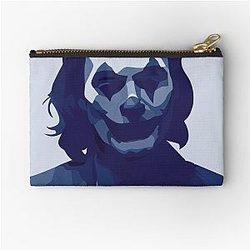 Joaquin Phoenix Smile Blue Zipper Pouch
