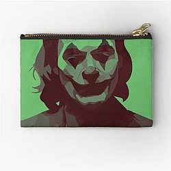 Joaquin Phoenix Smile Red Green Zipper Pouch