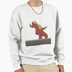 Poster of the Joker movie starring Joaquin Phoenix Pullover Sweatshirt