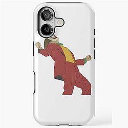 Poster of the Joker movie starring Joaquin Phoenix iPhone case