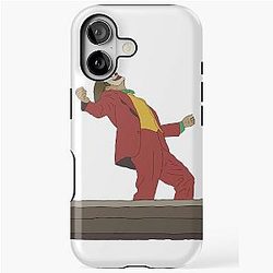 Poster of the Joker movie starring Joaquin Phoenix iPhone Tough Case