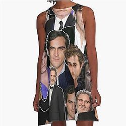 Joaquin Phoenix and A-Line Dress