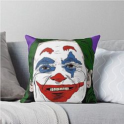 Joaquin Phoenix Joker Throw Pillow