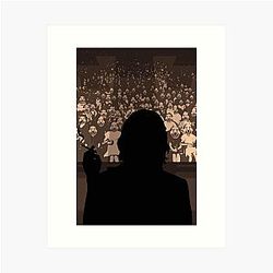 Joker and the Clowns - Joaquin Phoenix Art Print